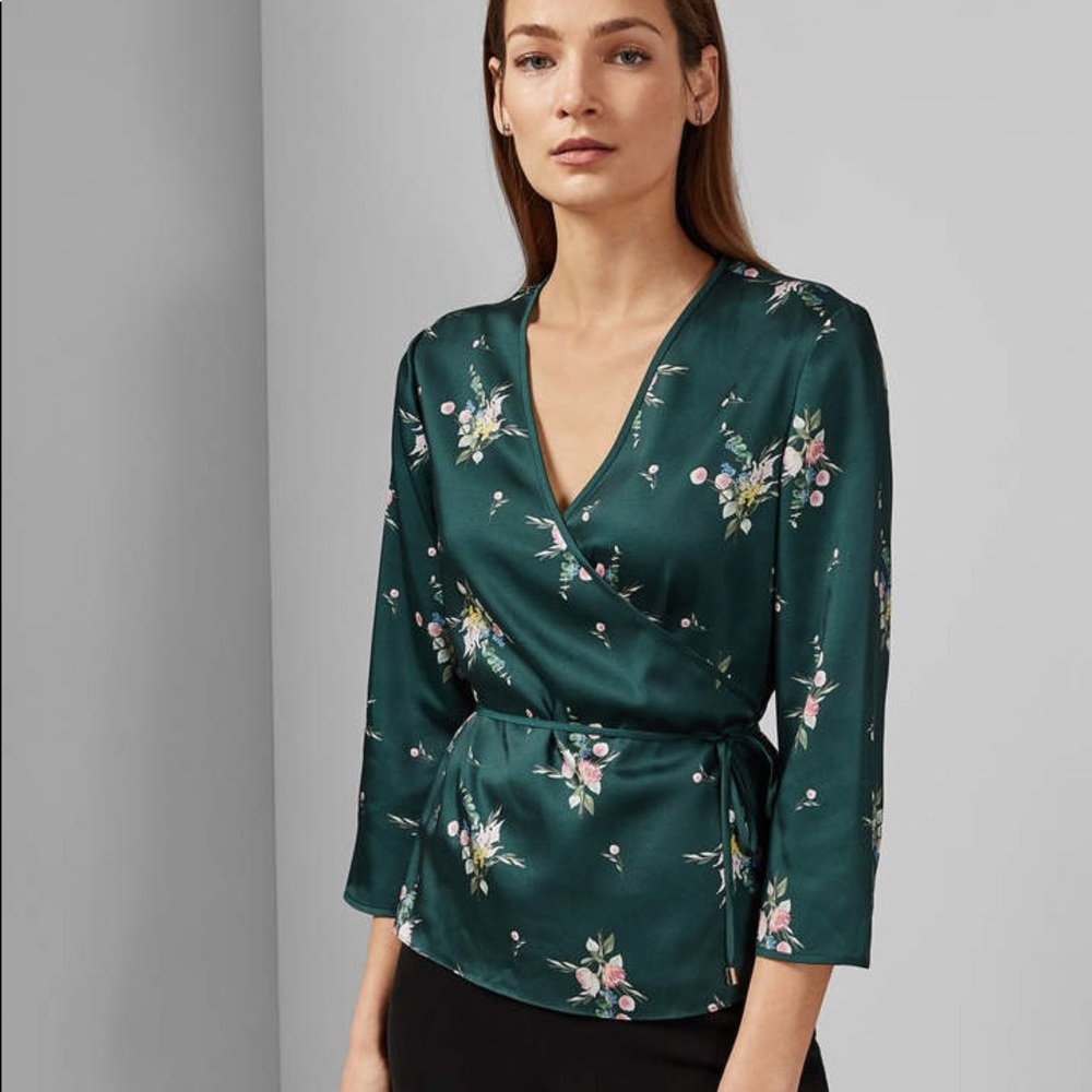 Ted Baker wrap round blouse.